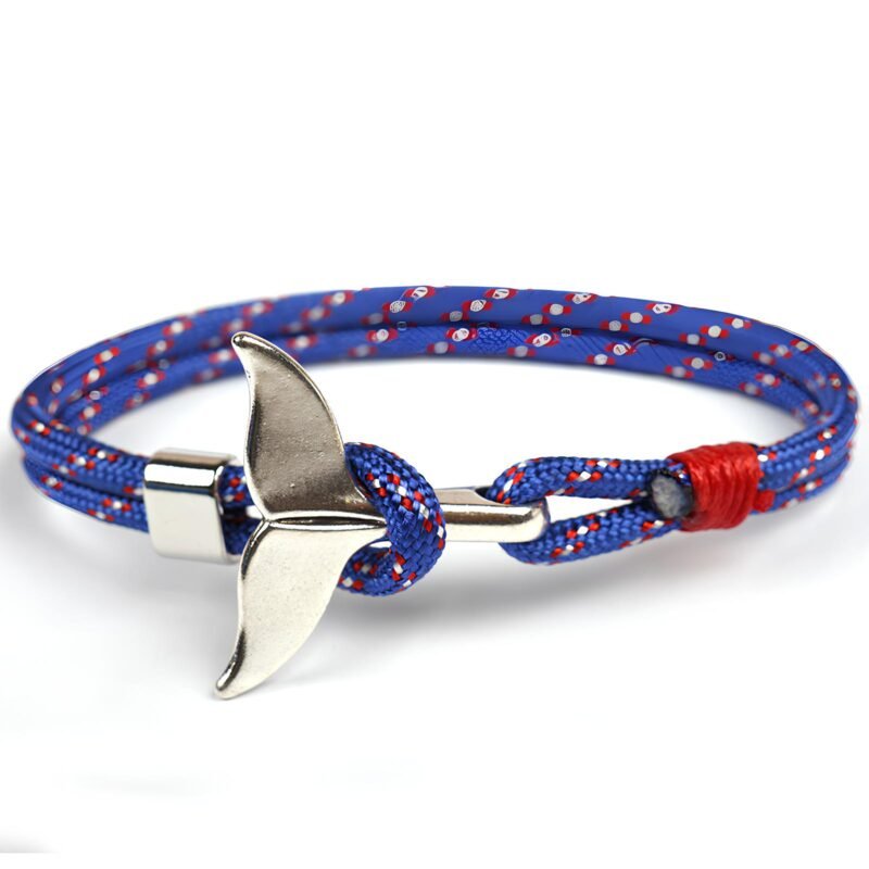 Bracelet baleine - Bleu/Rouge/Blanc