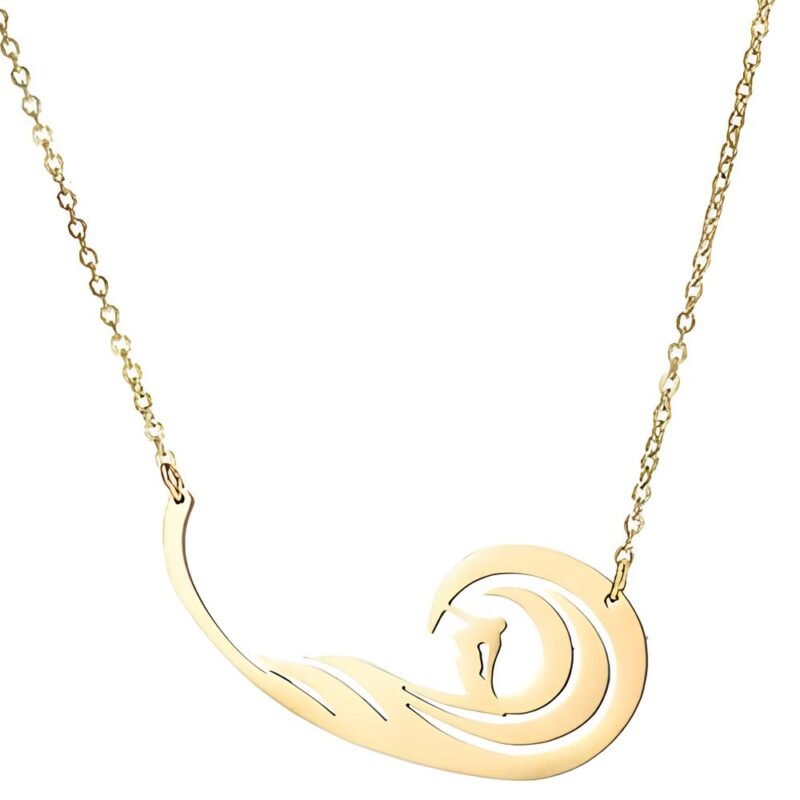 collier surf vague or