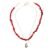 collier surfeuse rouge