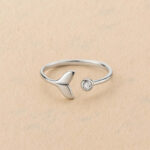 Bague baleine argent  Whale Tail