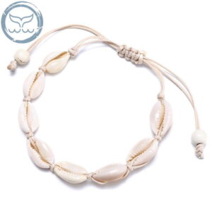 bracelet cauri blanc