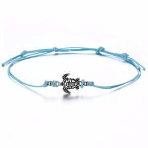 Bracelet de cheville Tortue - Bleu