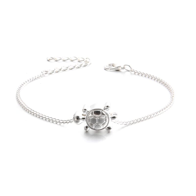 Bracelet de cheville tortue Silver Turtle