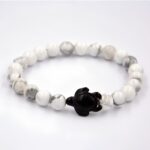 Bracelet Tortue de Mer perles - Blanc