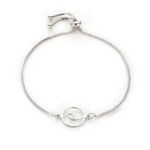 Bracelet vague argent ou or - Argent