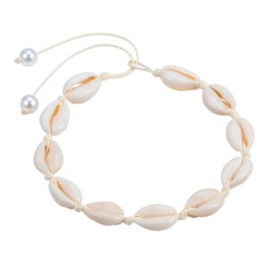 Collier coquillage blanc