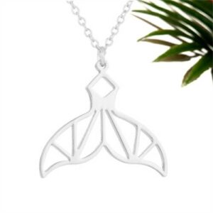 Pendentif Baleine “Geometric Whale Tail”