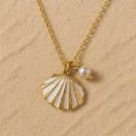 Collier coquillage perle