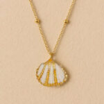 Collier coquillage saint jacques