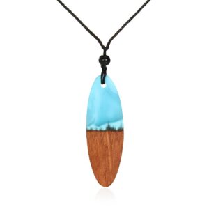 collier planche de surf - Bleu