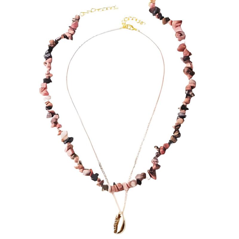 collier surfeuse rhodochrosite