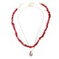 collier surfeuse rouge