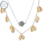 collier coquillage fleur de tiare