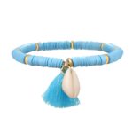 Bracelet Coquillage Heishi - Bleu