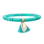 Bracelet Coquillage Heishi - Turquoise