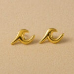 Boucles d'oreilles vague