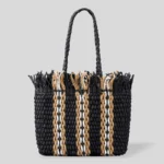 Sac de plage Sunset Stripes Noir