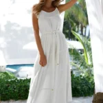 Robe de plage longue Capri Island