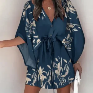 Robe de Plage Éclat Marine