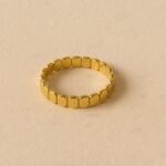 Bague Ronde Océane en Plaqué Or – Vague Dorée