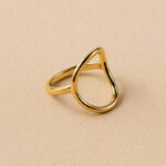 Bague Ronde Goutte d'Eau en Or – Océane